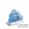Plaque funéraire ballons-coeurs 24 Plaquedeces.fr